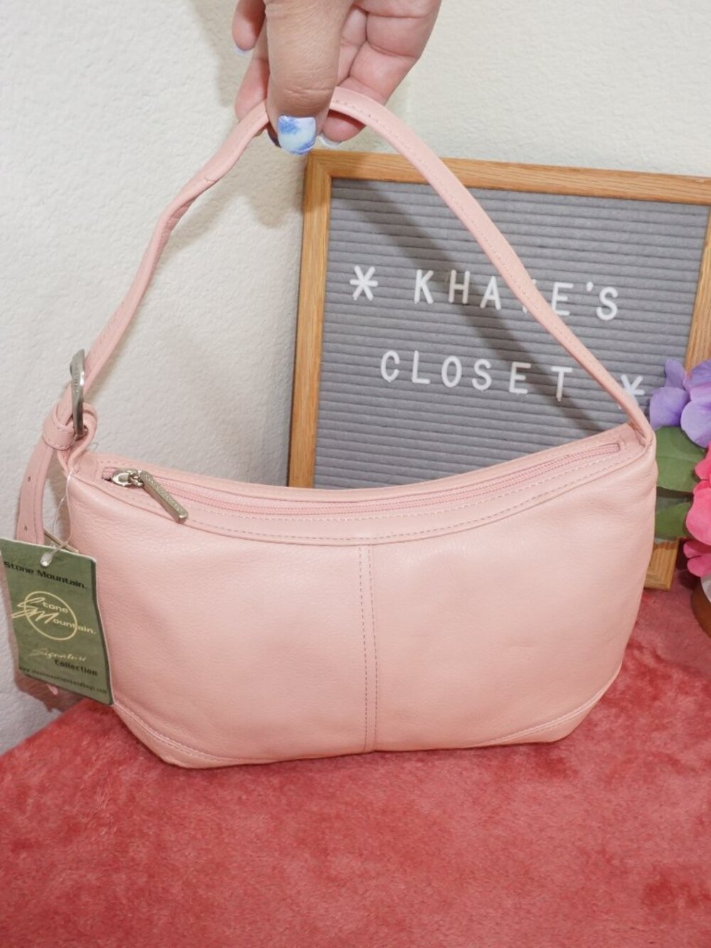 🔹️FINAL SALE🔹️ Stone mountain Genuine Leather Handbag - Picture 6 of 11
